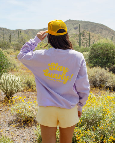 Stay Sunny Sweatshirt (Lavender)