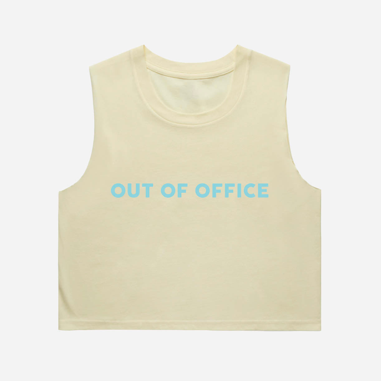 Out of Office Crop Tank (Butter)