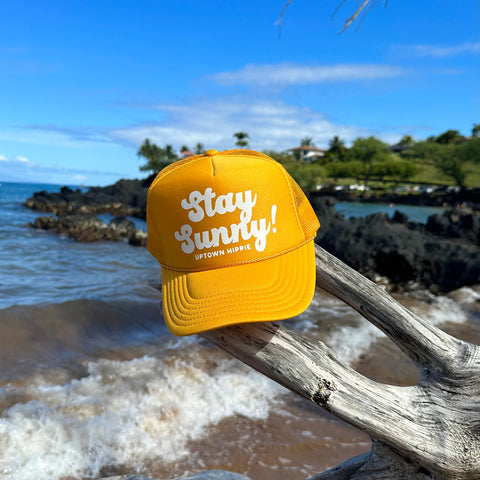 Stay Sunny Trucker Hat (Gold)