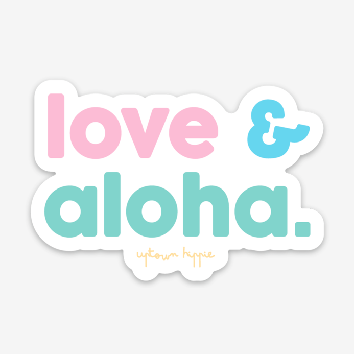 Love & Aloha Sticker