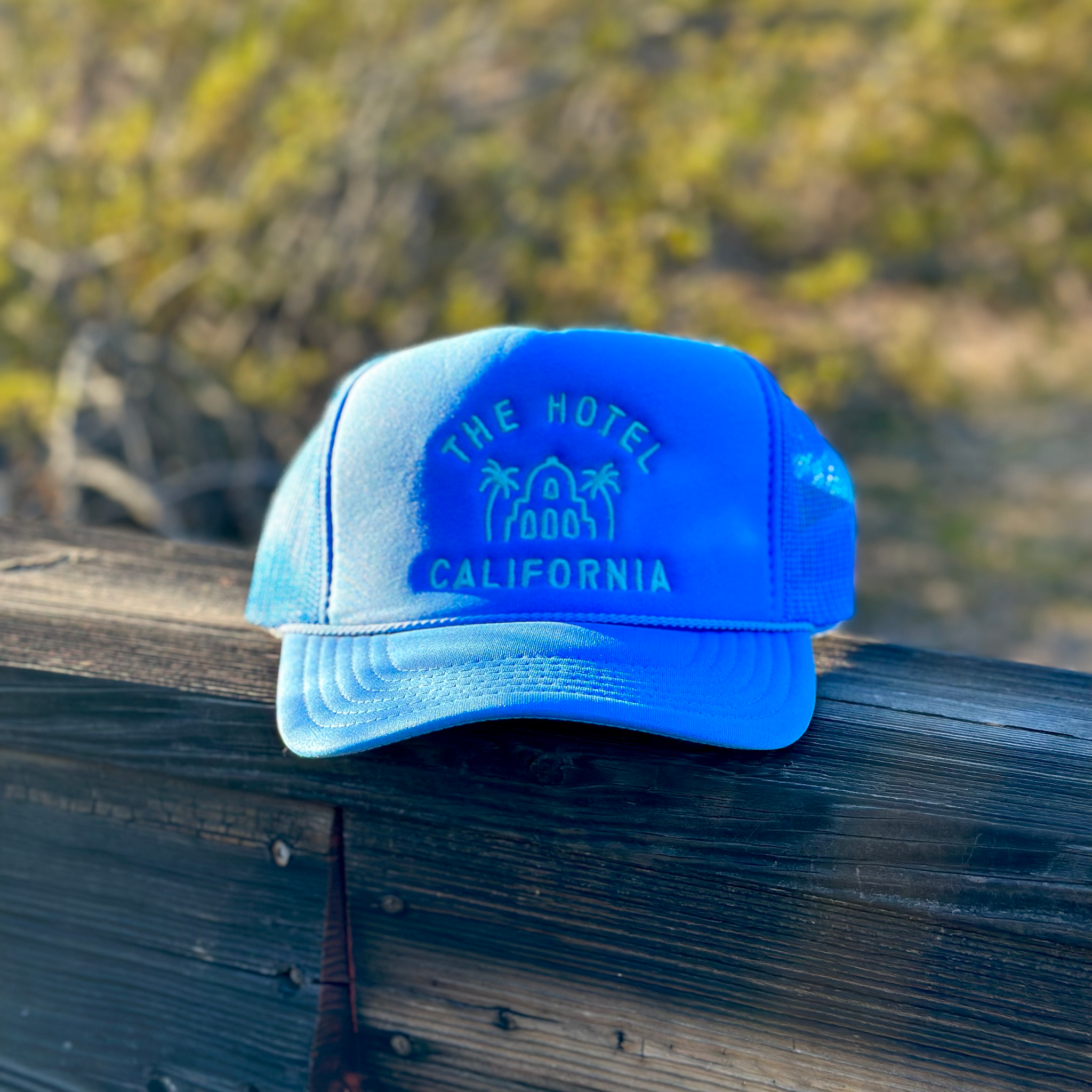 Hotel California Trucker Hat (Blue)