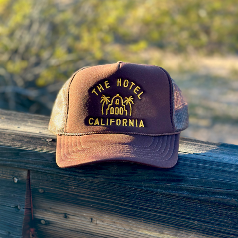 Hotel California Trucker Hat (Brown)