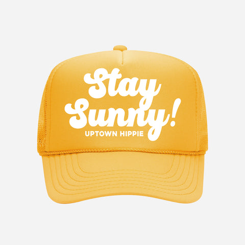 Stay Sunny Trucker Hat (Gold) - YOUTH