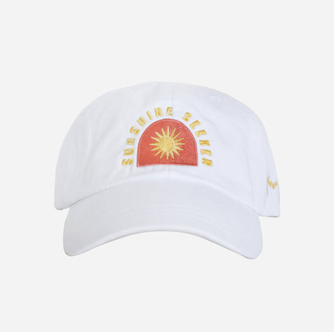Sunshine Seeker Dad Hat (White)