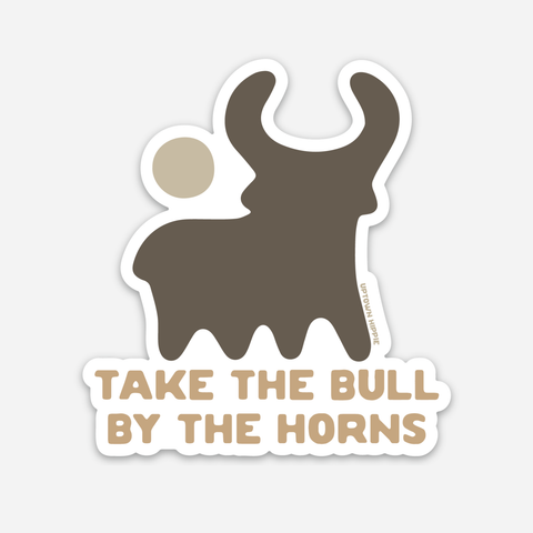 Take The Bull By The Horns Sticker