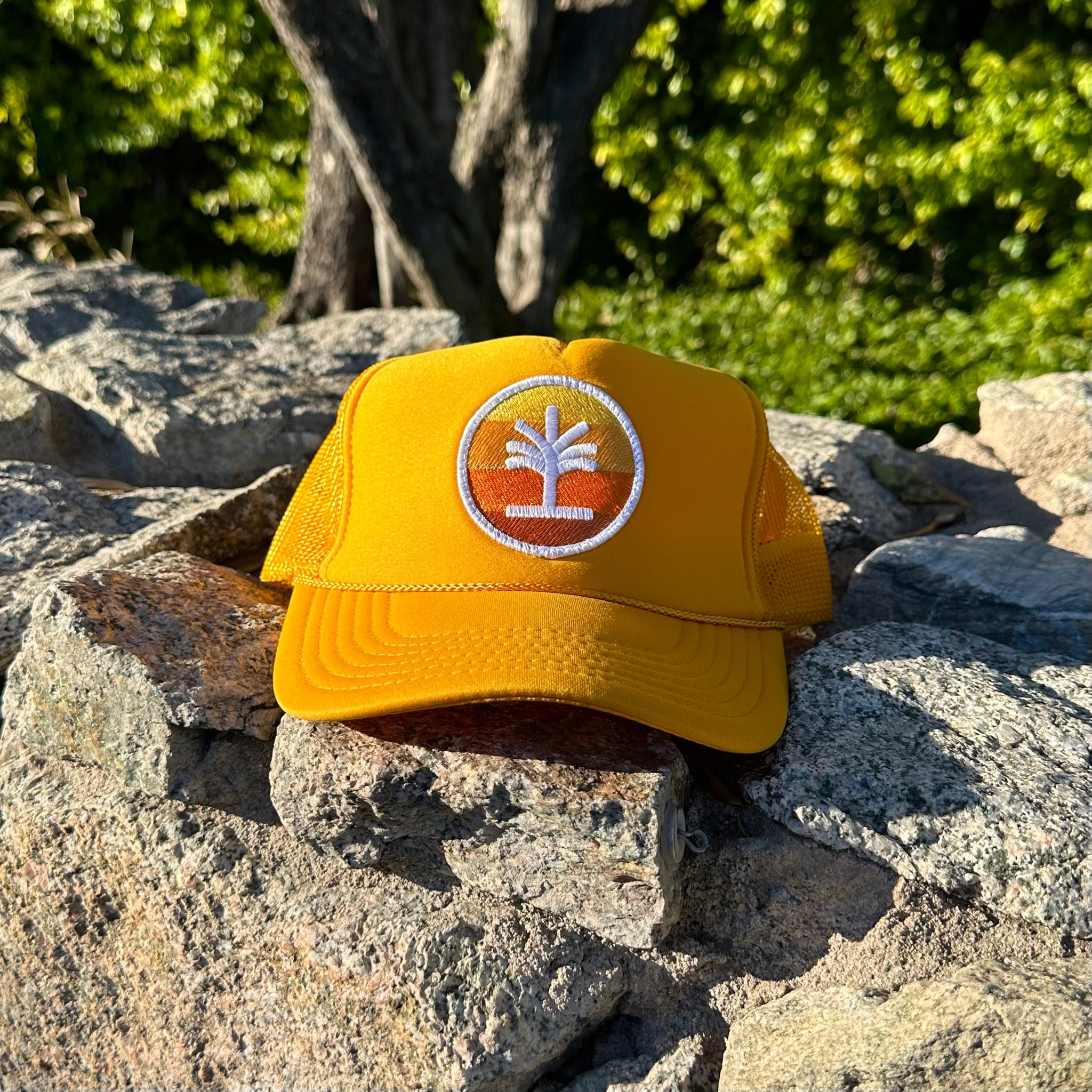 Uptown Hippie Logo Trucker Hat (Yellow)
