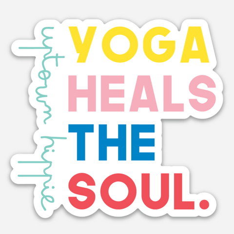 Yoga Heals The Soul Sticker