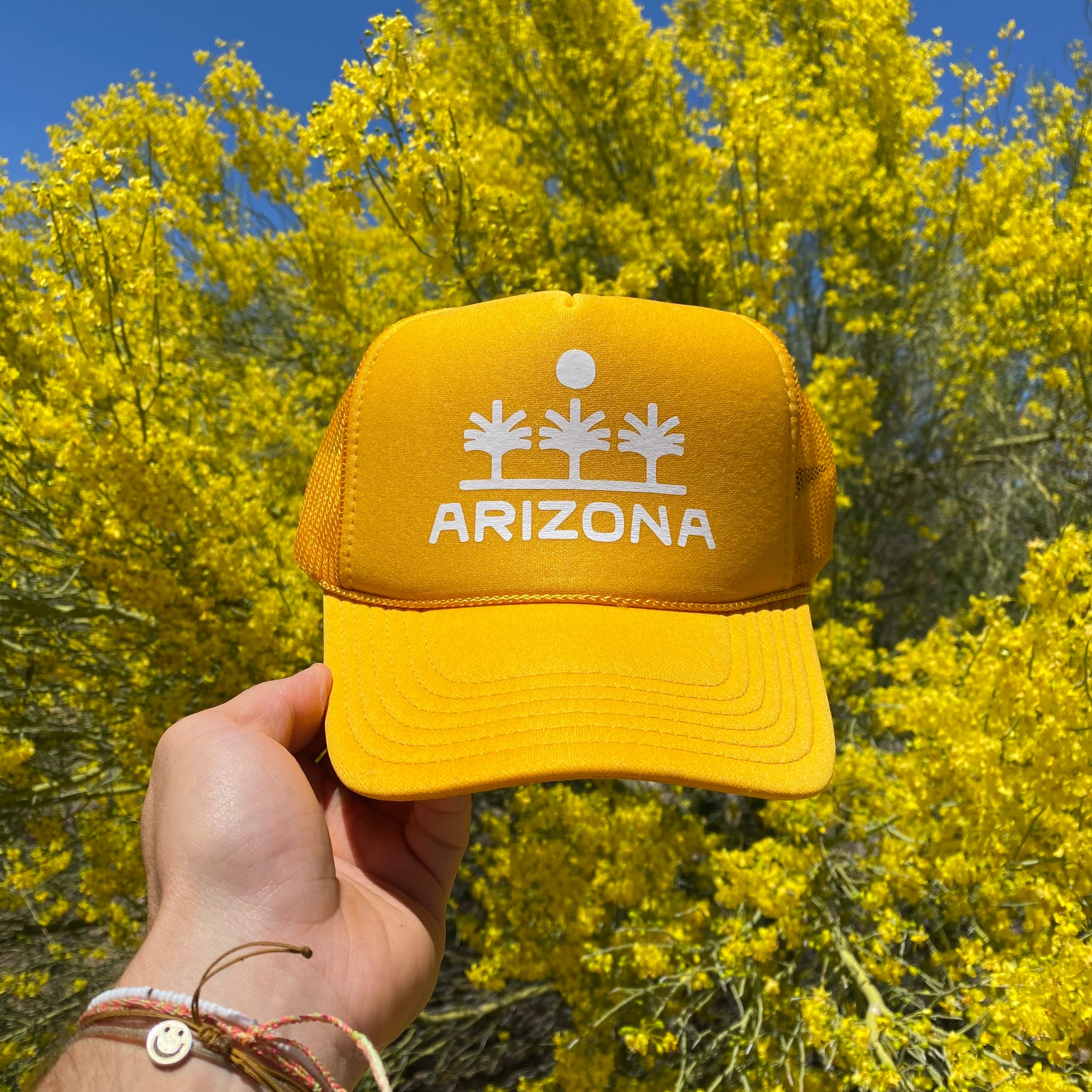 Arizona Palms Trucker Hat (Yellow)